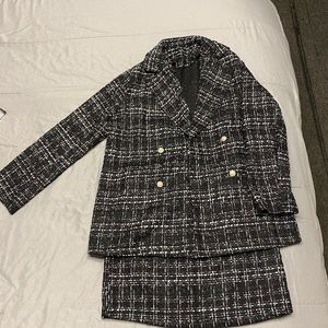 Tweed Skirt Suit